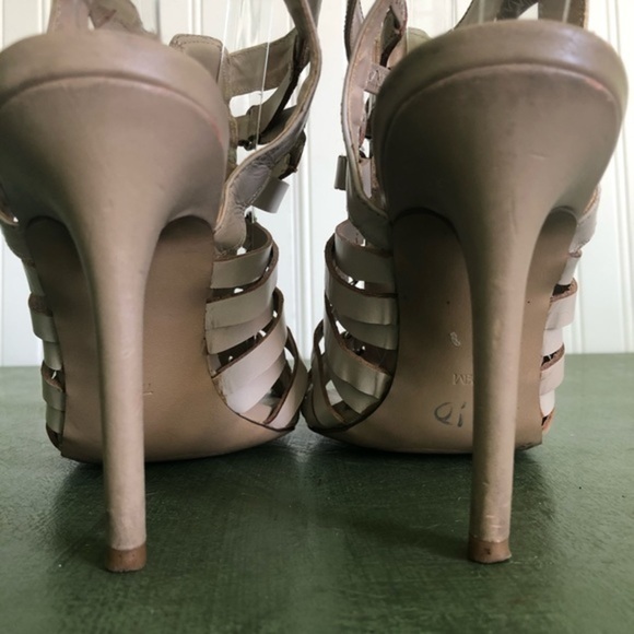 Guess KENNIE High Vamp Cage Heels in Neutral - Picture 4 of 7
